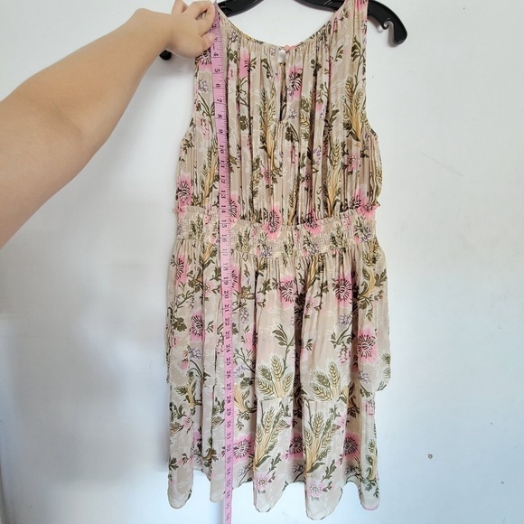 Anthro Plenty by Tracy Reese Floral Terraced Garden Pleated Layered Dress Medium - Picture 12 of 16